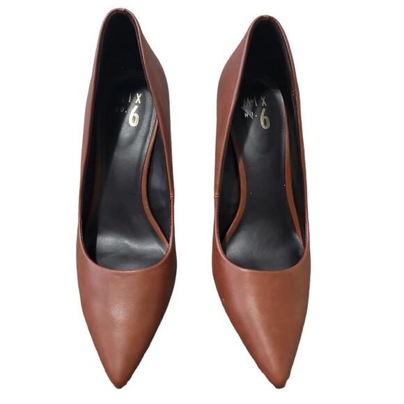 Mix No. 6 Women's Brown Pointed-Toe Pumps Sz 10M - Picture 1 of 8